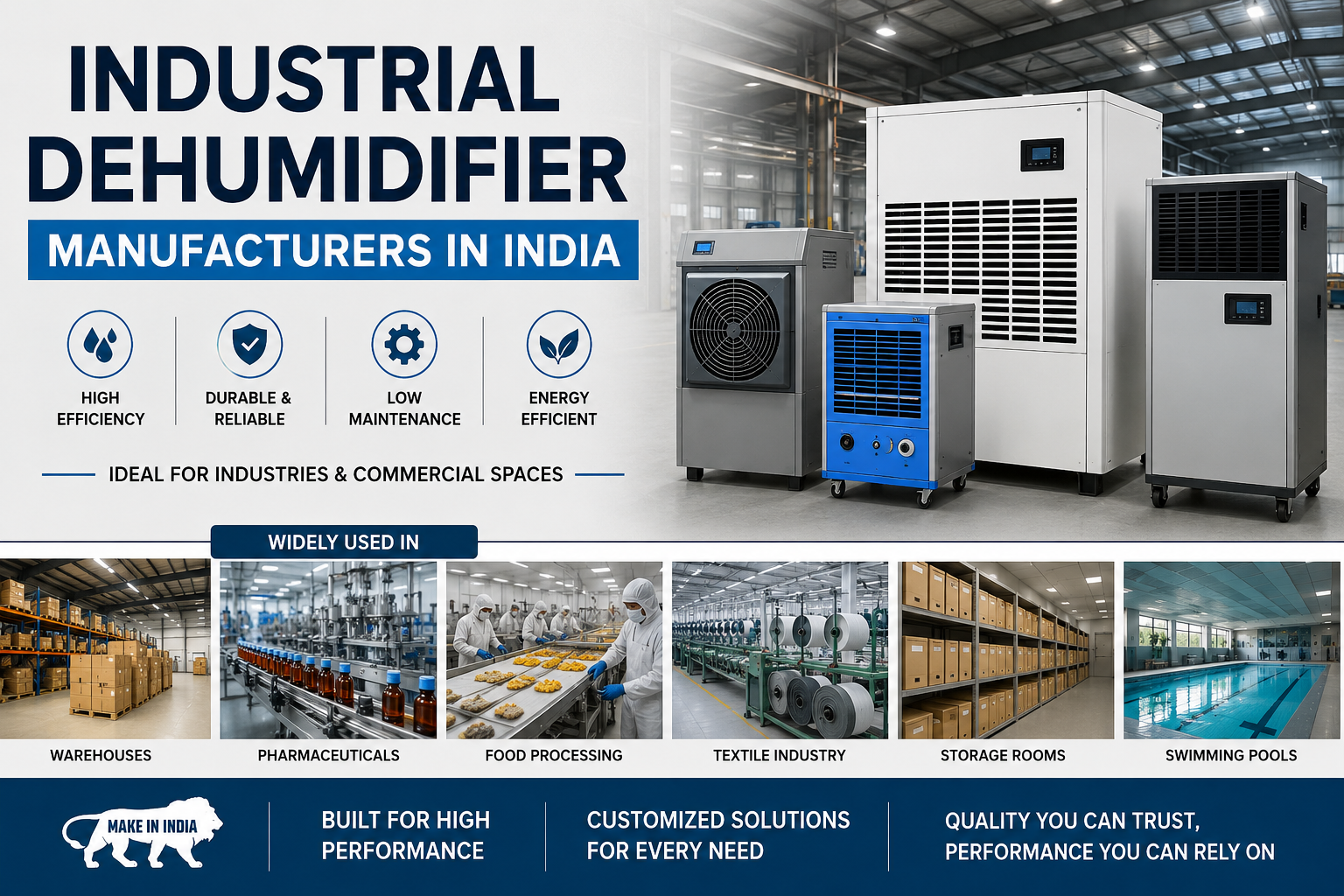 Explore The Leading Industrial Dehumidifier Manufacturers in India